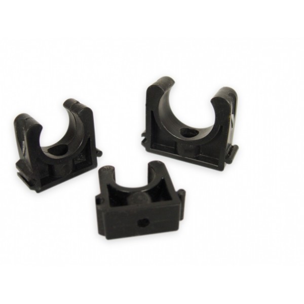 PVC pipe clip black/grey diameter Ø 20mm OPEN (93020OPEN) ( will